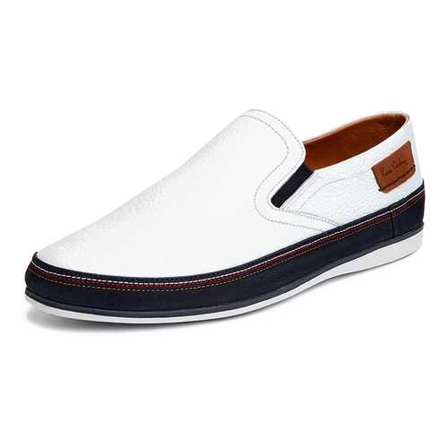 Слипоны мужские Pierre Cardin 710018061 белые/синие 41 RU в Эконика