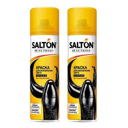 Краска для обуви Salton для гладкой кожи черная 250мл (набор 2шт) в Эконика