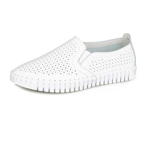 Слипоны женские Alessio Nesca DS20SS-5 белые 39 RU в Эконика
